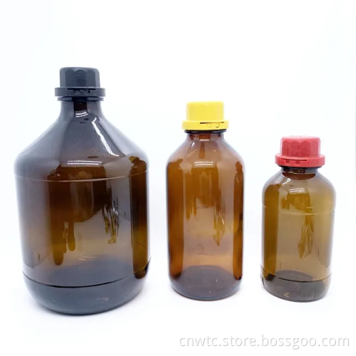 Chemical Pharmaceutical 2500ml Amber Glass Reagent Bottles